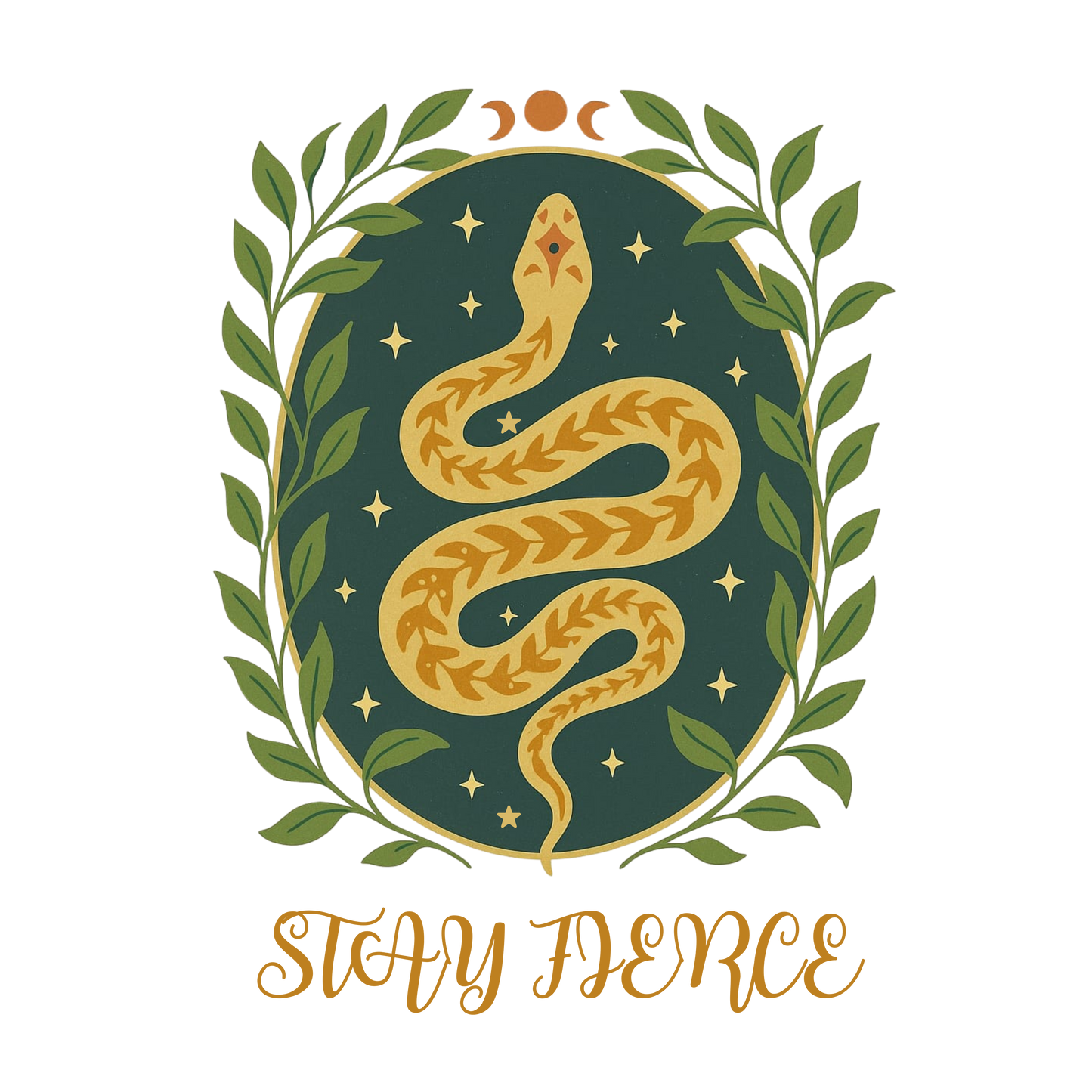 Serpent Crest – Dual Tone Nature Energy Tee