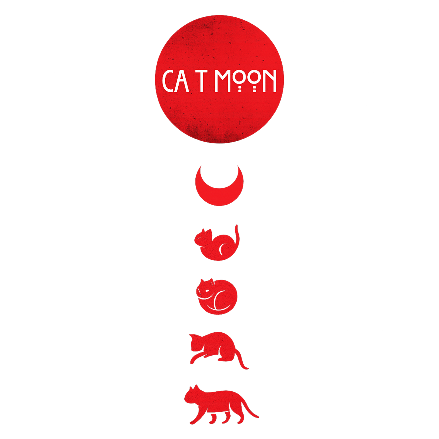 Cat Moon – Artistic Sunset Cat Silhouette Unisex T-Shirt