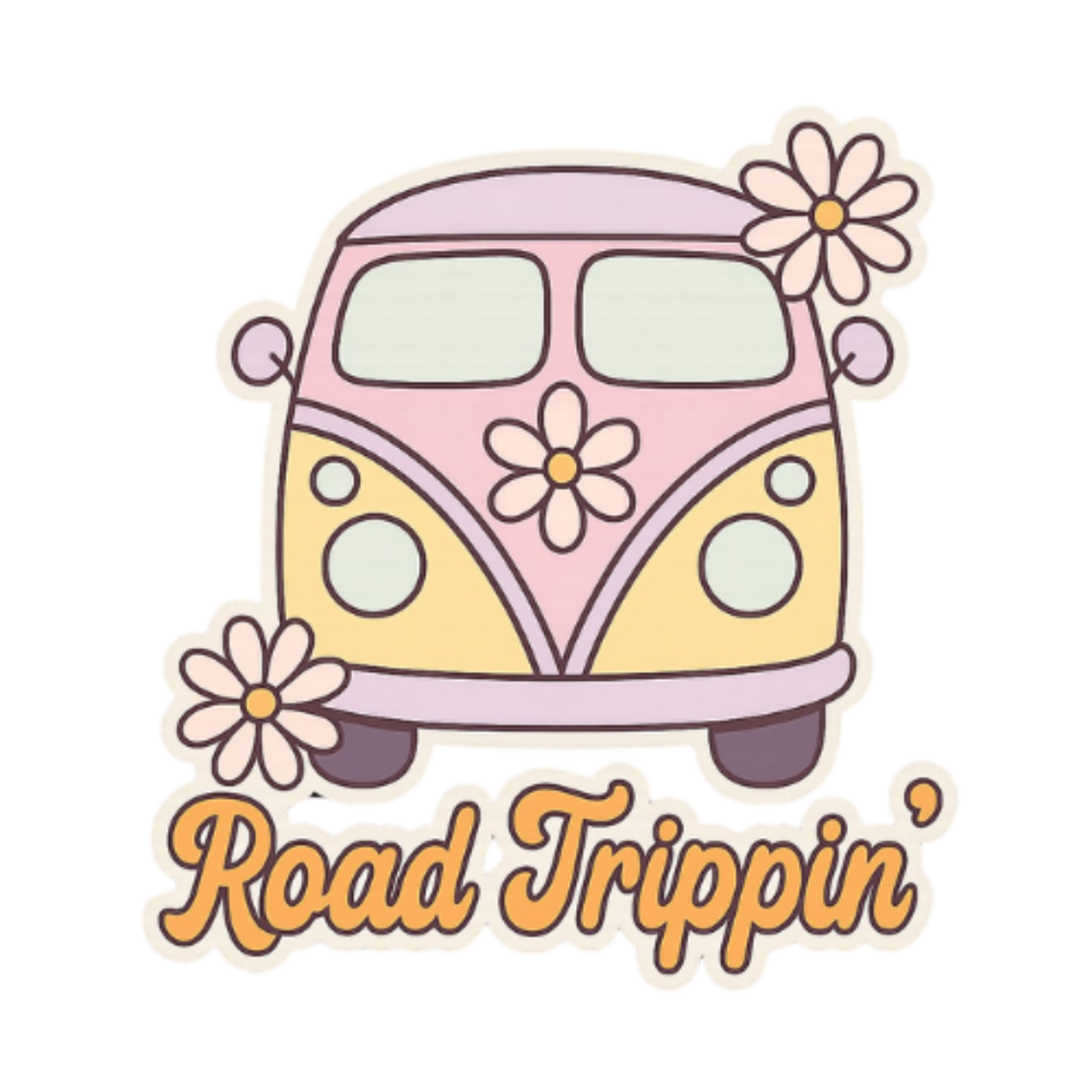 Road Trippin’ – Retro Van Art T-Shirt