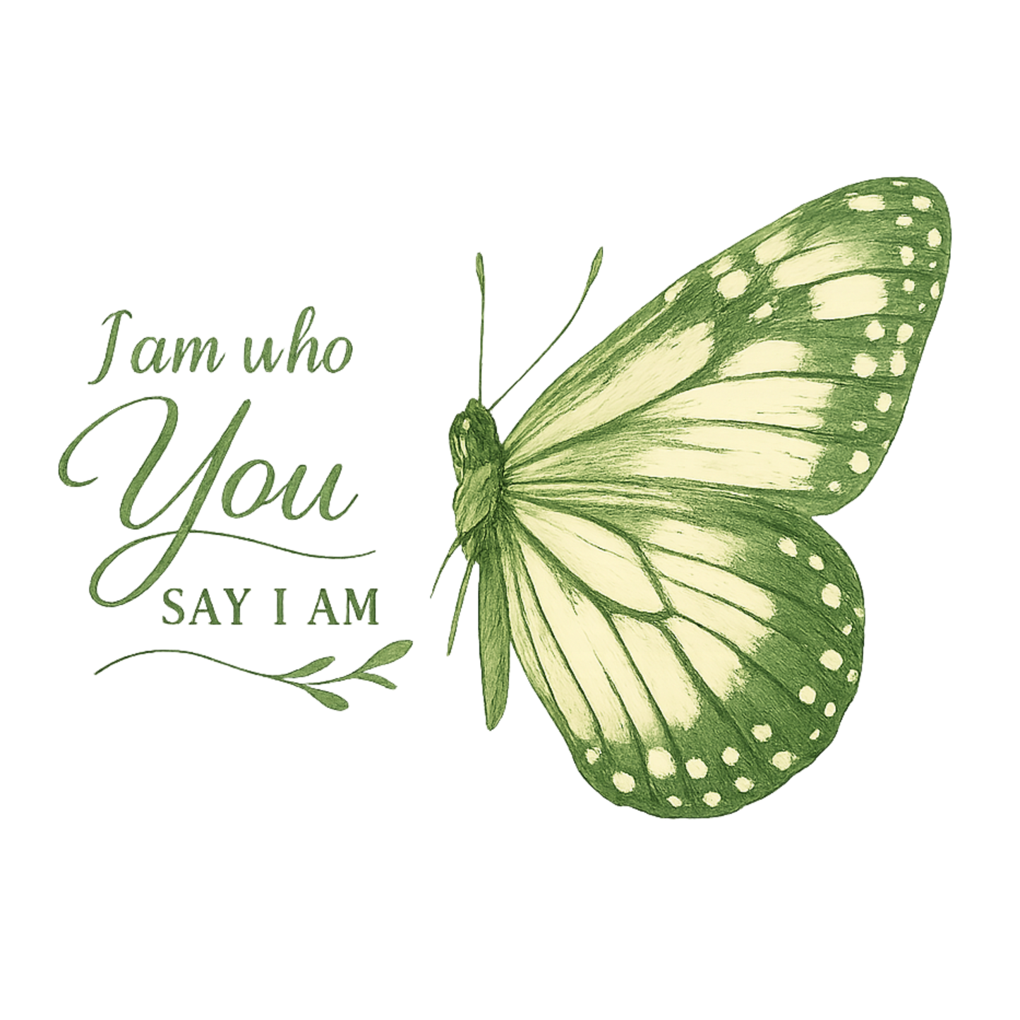 Grow Into Your Own Kind Butterfly Graphic T-Shirt