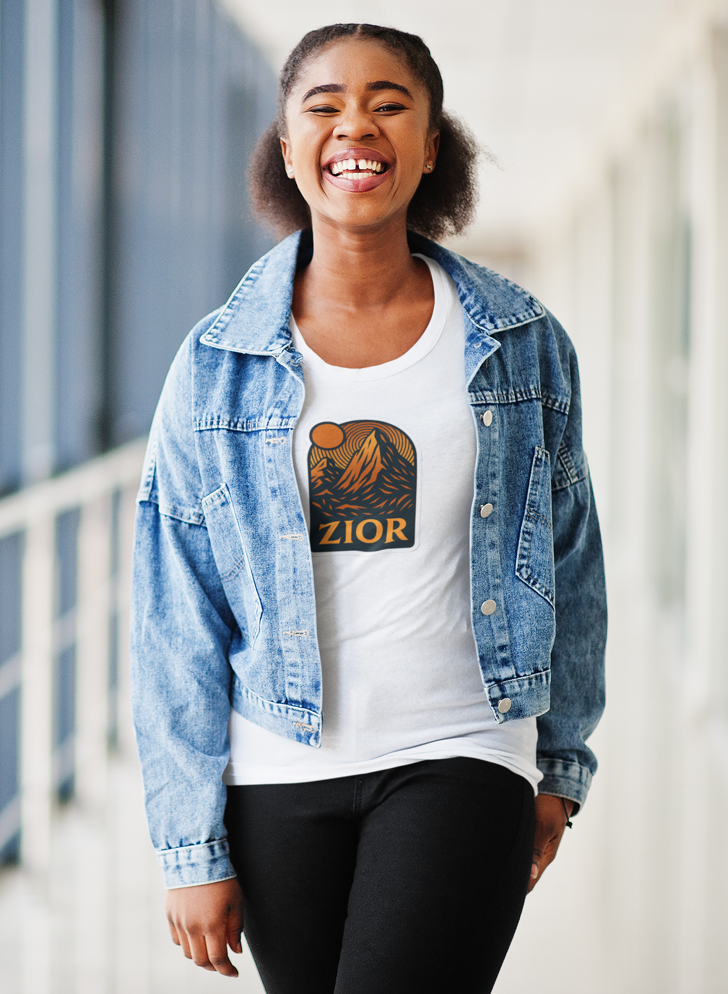 ZIOR Classic Mountain Graphic Tee | Unisex 180 GSM Cotton