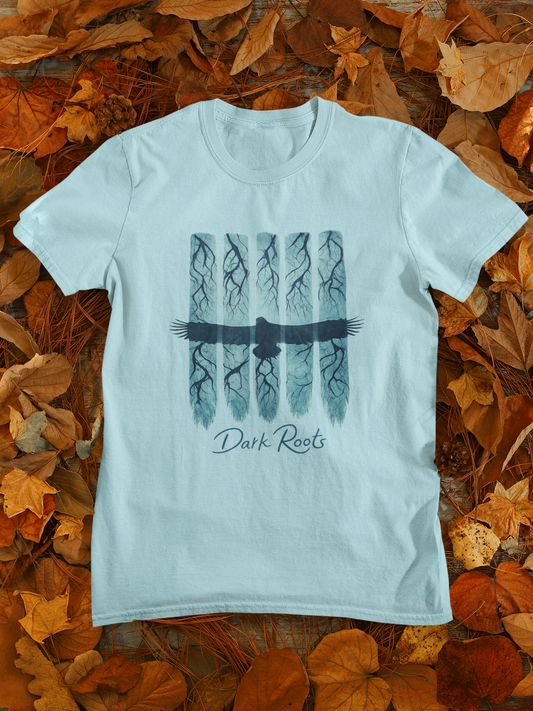 Dark Roots Forest Line Art Graphic T-Shirt