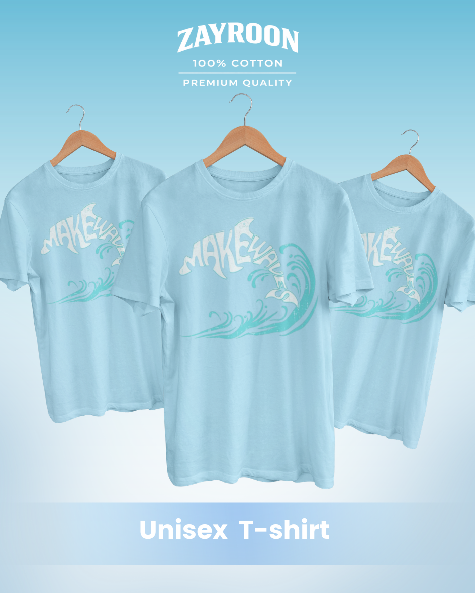 Make Waves Graphic Tee – Premium Cotton T-Shirt