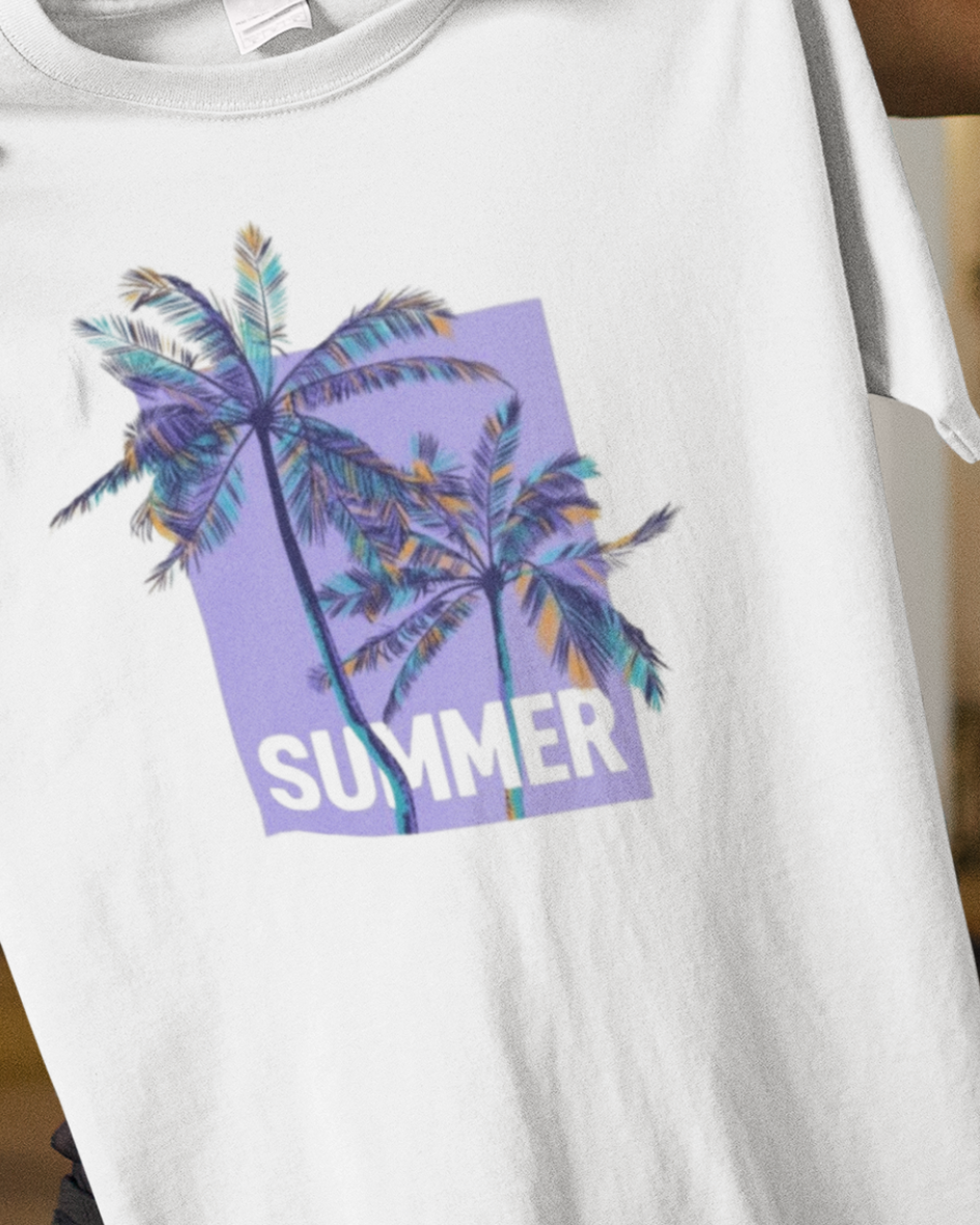 Blue Palm Summer Tee