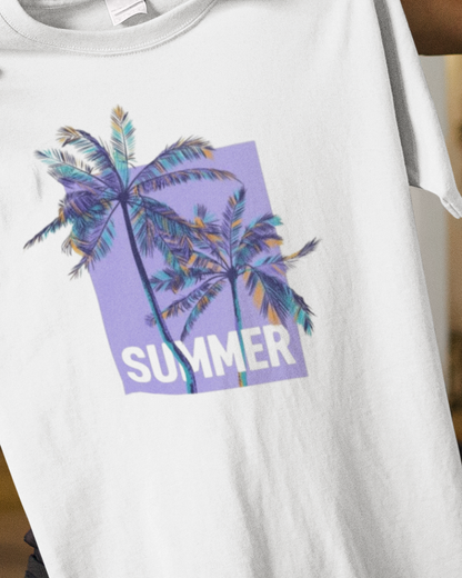 Blue Palm Summer Tee