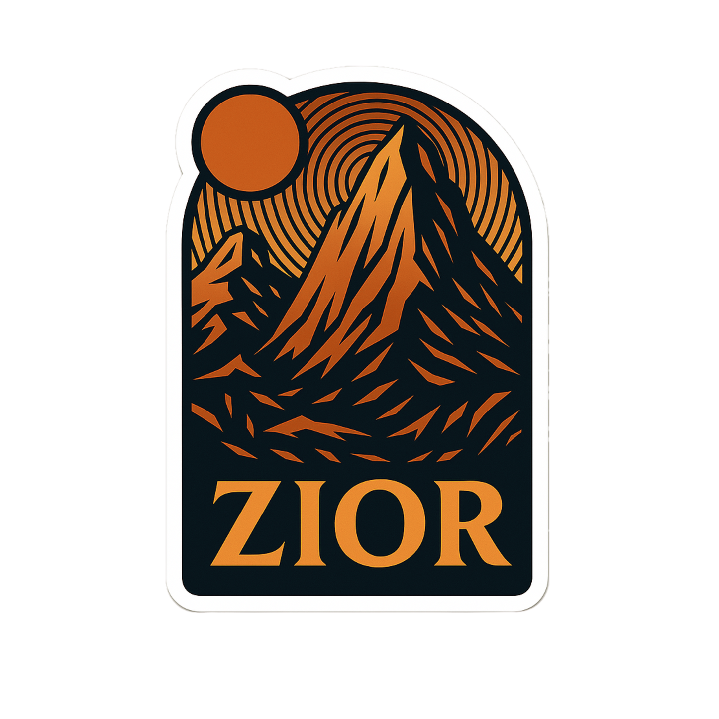 ZIOR Classic Mountain Graphic Tee | Unisex 180 GSM Cotton