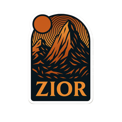 ZIOR Classic Mountain Graphic Tee | Unisex 180 GSM Cotton