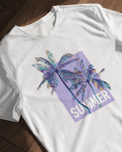 Blue Palm Summer Tee