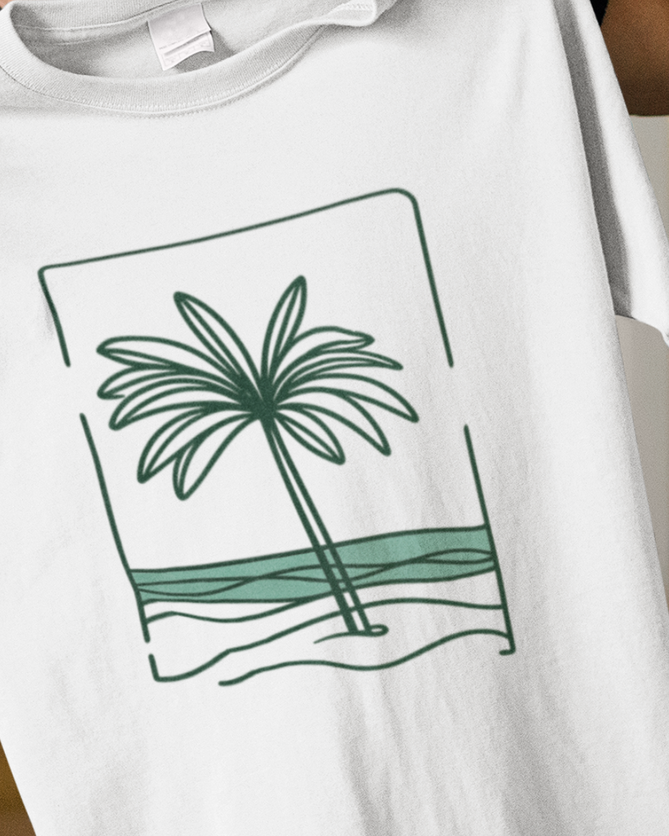 Minimal Palm Island Tee