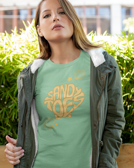 Sandy Toes Graphic Tee – Summer Vibes Edition