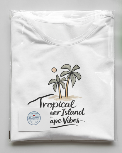 Tropical Shore Graphic T-Shirt