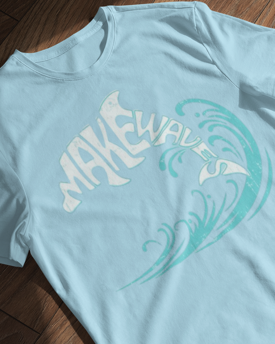 Make Waves Graphic Tee – Premium Cotton T-Shirt