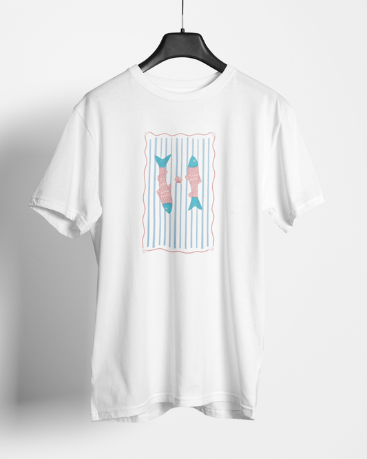 Twin Mermaids Beach Tee