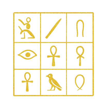 Ancient Code – Golden Hieroglyph Unisex T-Shirt