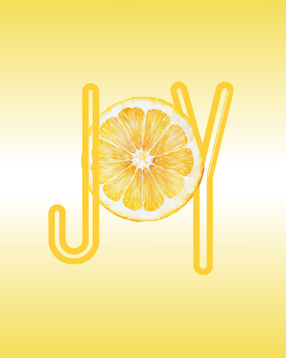 Joy Lemon Graphic Tee – Premium Cotton T-Shirt