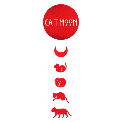 Cat Moon – Artistic Sunset Cat Silhouette Unisex T-Shirt