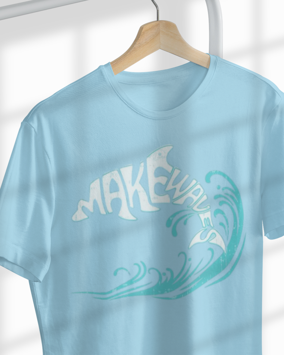Make Waves Graphic Tee – Premium Cotton T-Shirt