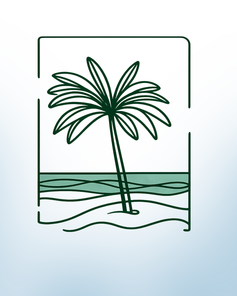 Minimal Palm Island Tee