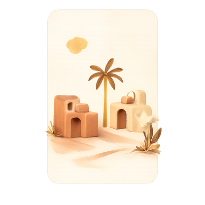 Desert Palm Minimal Landscape Graphic T-Shirt