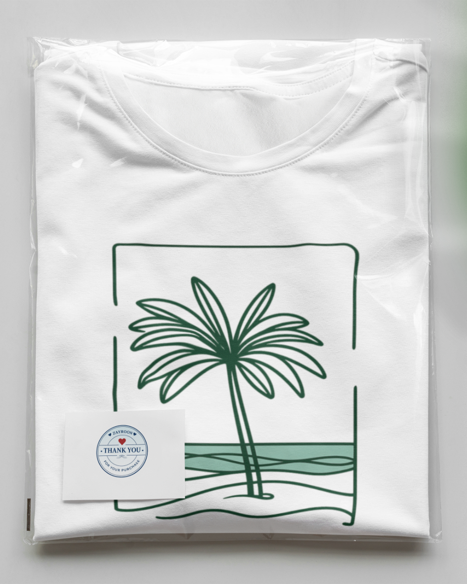 Minimal Palm Island Tee