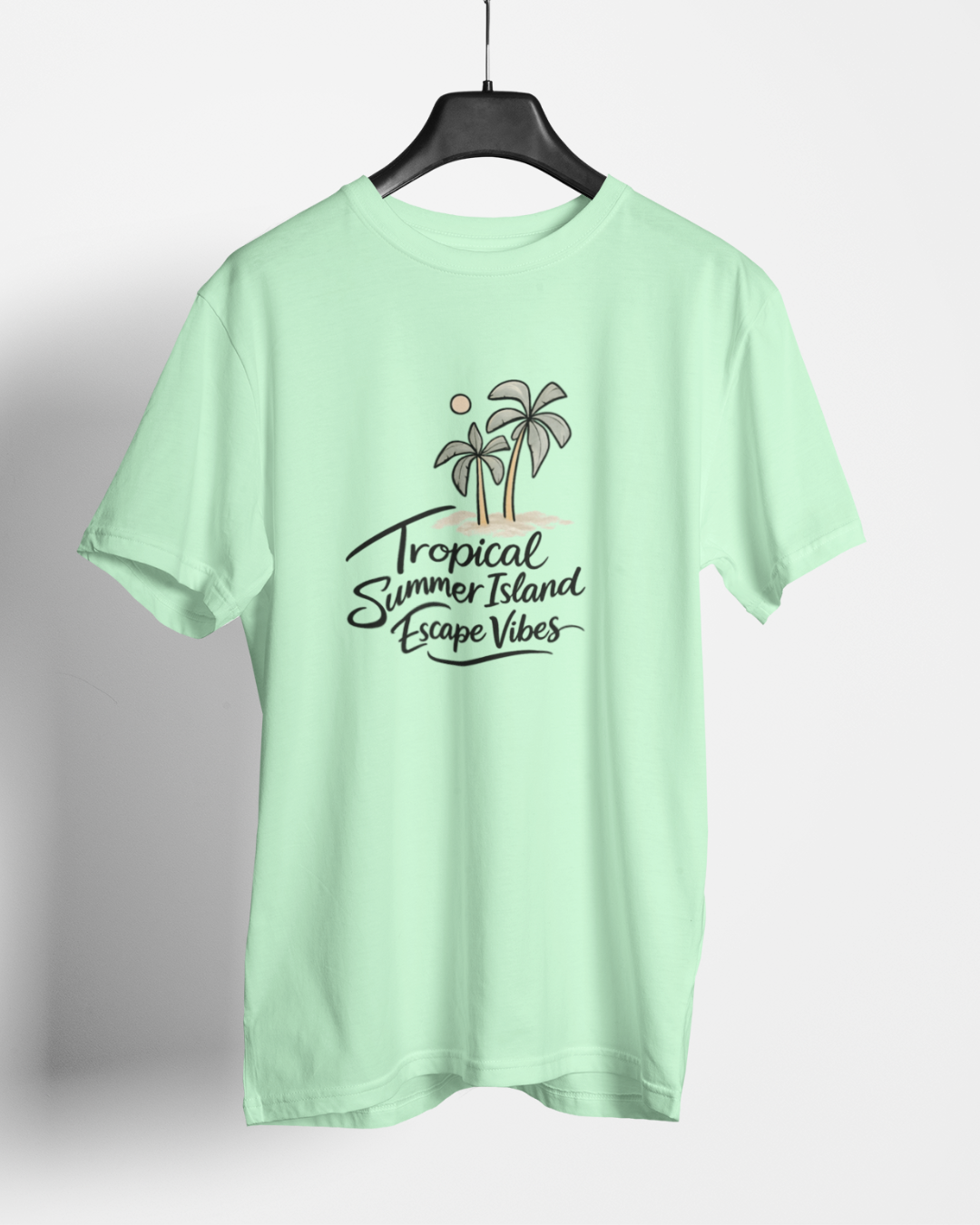 Tropical Shore Graphic T-Shirt