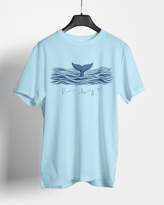 Ocean Wave Whale Graphic T-Shirt