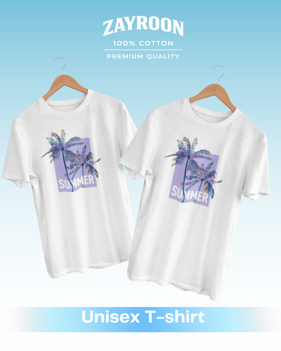 Blue Palm Summer Tee