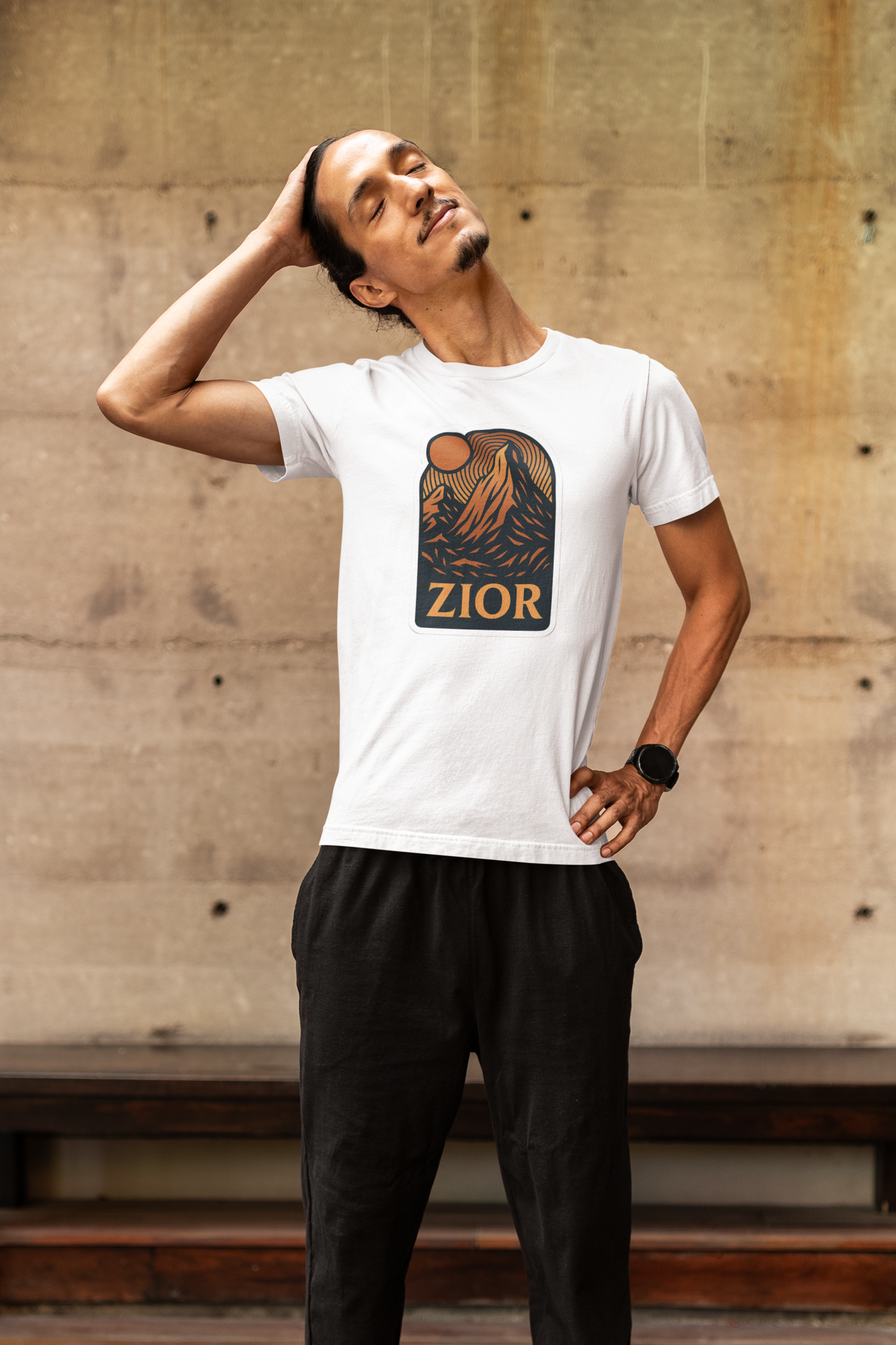 ZIOR Classic Mountain Graphic Tee | Unisex 180 GSM Cotton