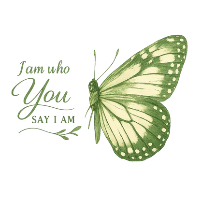 Grow Into Your Own Kind Butterfly Graphic T-Shirt