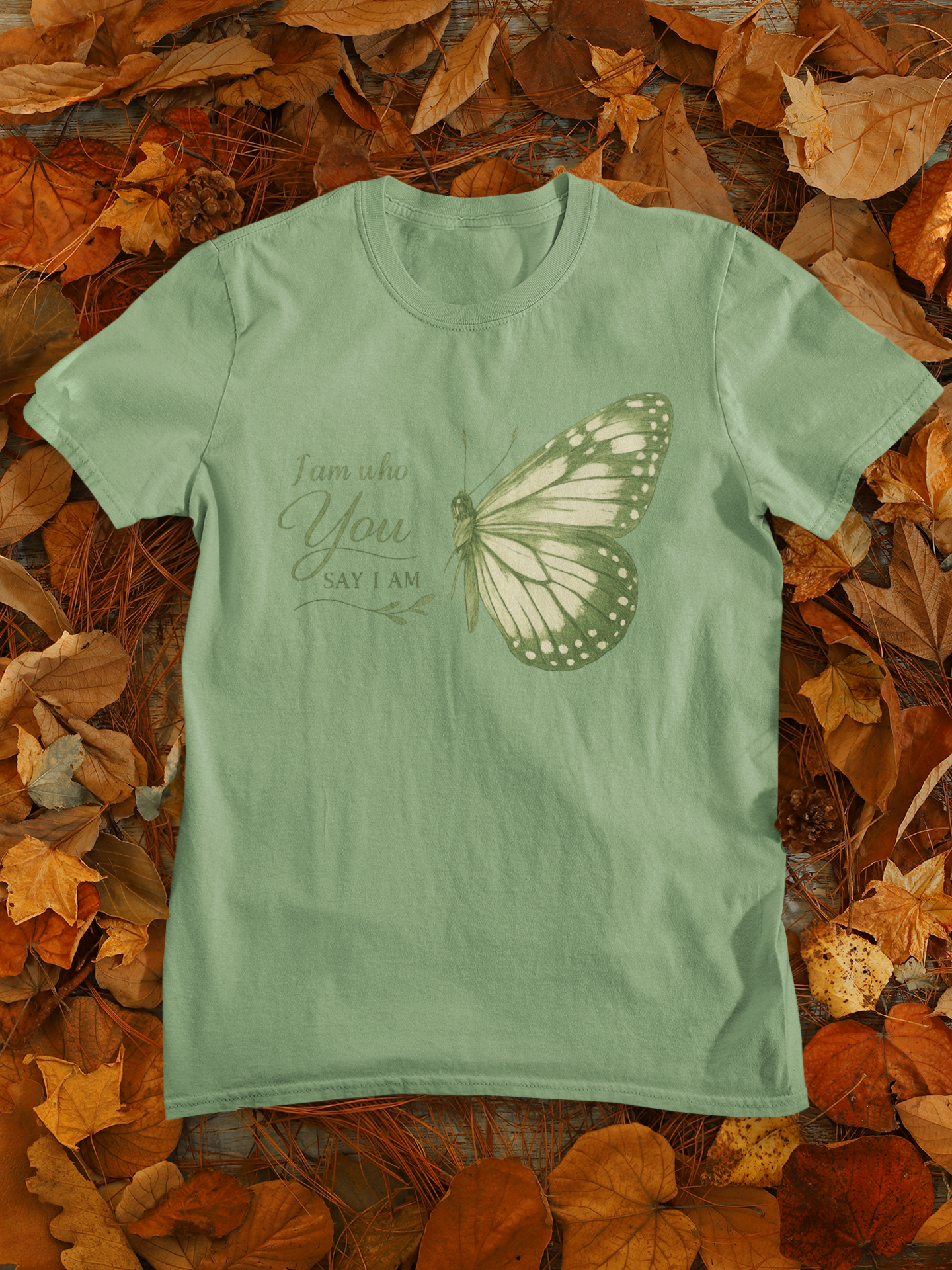 Grow Into Your Own Kind Butterfly Graphic T-Shirt