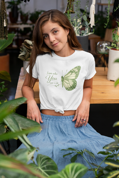 Grow Into Your Own Kind Butterfly Graphic T-Shirt