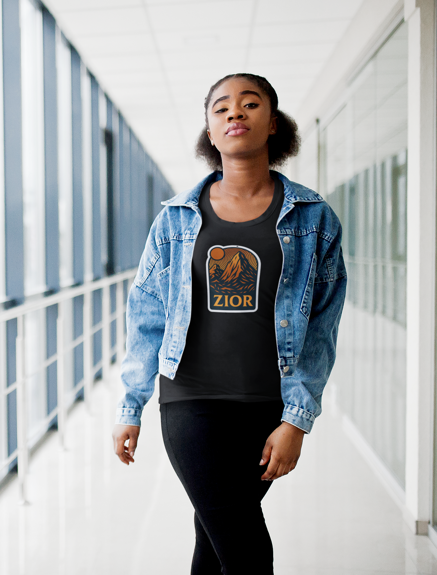 ZIOR Classic Mountain Graphic Tee | Unisex 180 GSM Cotton