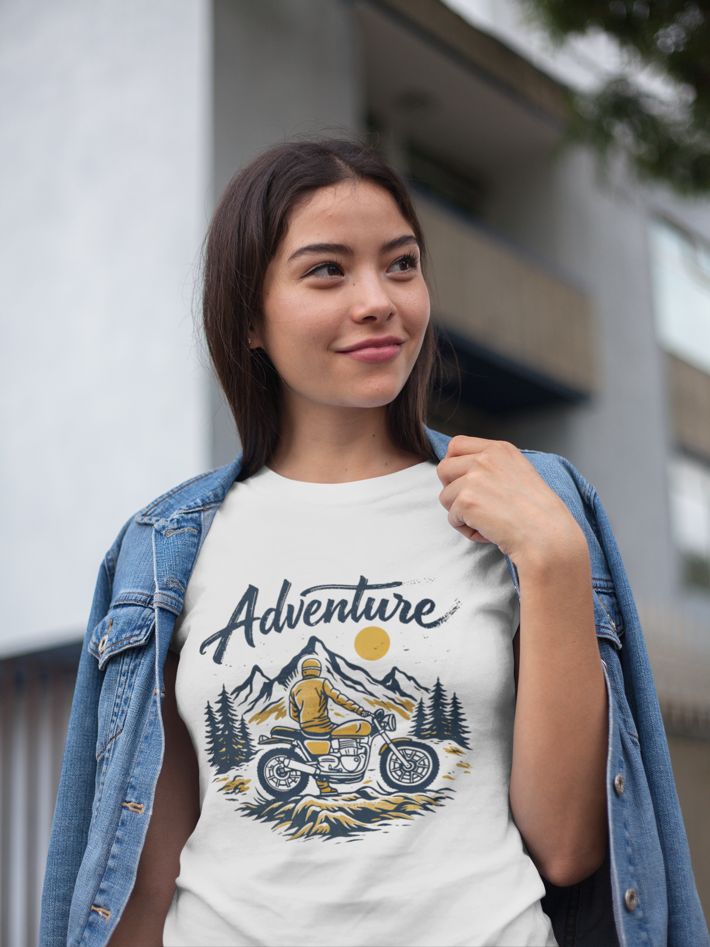 Adventure Rider – Mountain Motorcycle Graphic T-Shirt