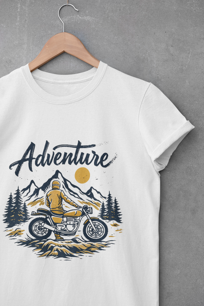 Adventure Rider – Mountain Motorcycle Graphic T-Shirt