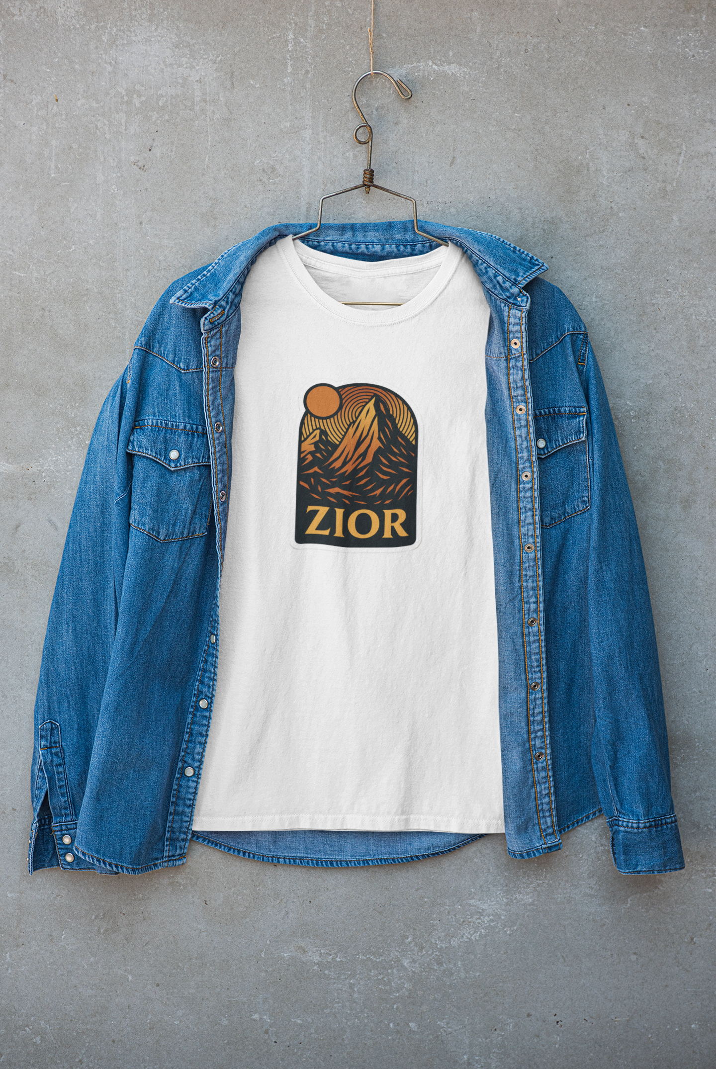 ZIOR Classic Mountain Graphic Tee | Unisex 180 GSM Cotton