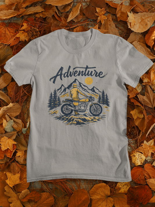Adventure Rider – Mountain Motorcycle Graphic T-Shirt